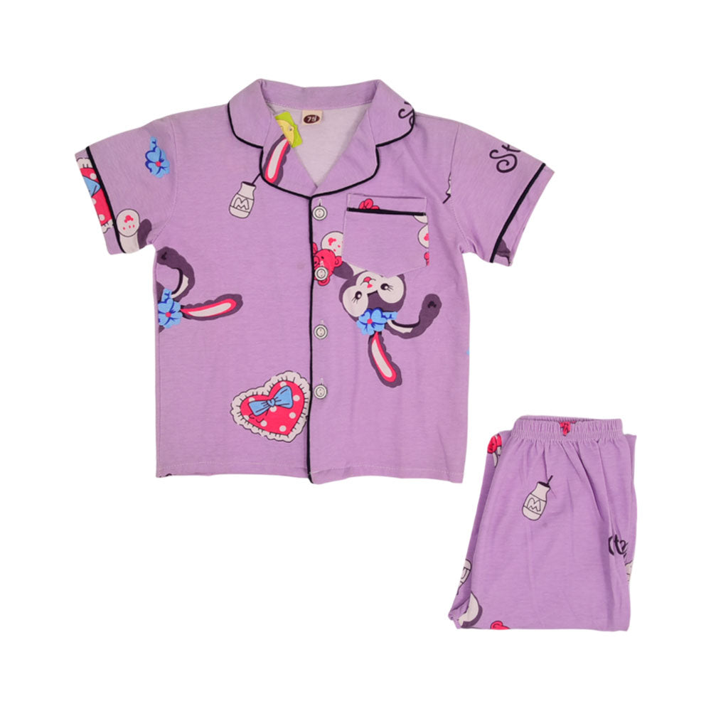 UNISEX S/S 2PC NIGHT SUIT 3-4 YEAR MS-22 002