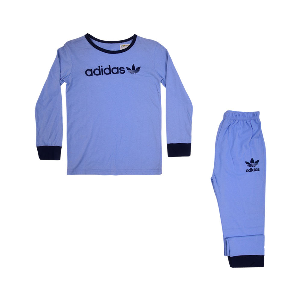 BOYS L/S 2PC SLEEPING SUIT MW-22 130 6-7 YEAR CHI 002B