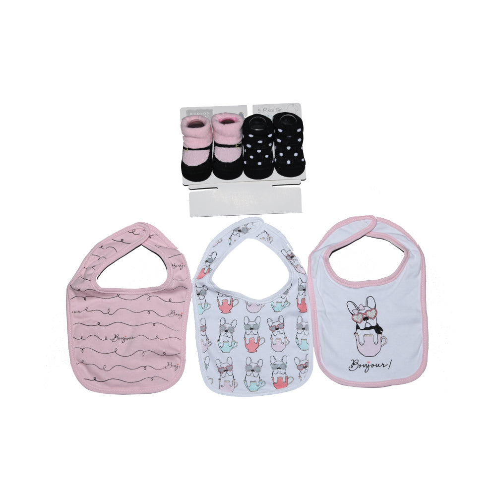 BABY BIB 3PC WITH 2 PAIR BOOTIES MW-22 CHI 56258