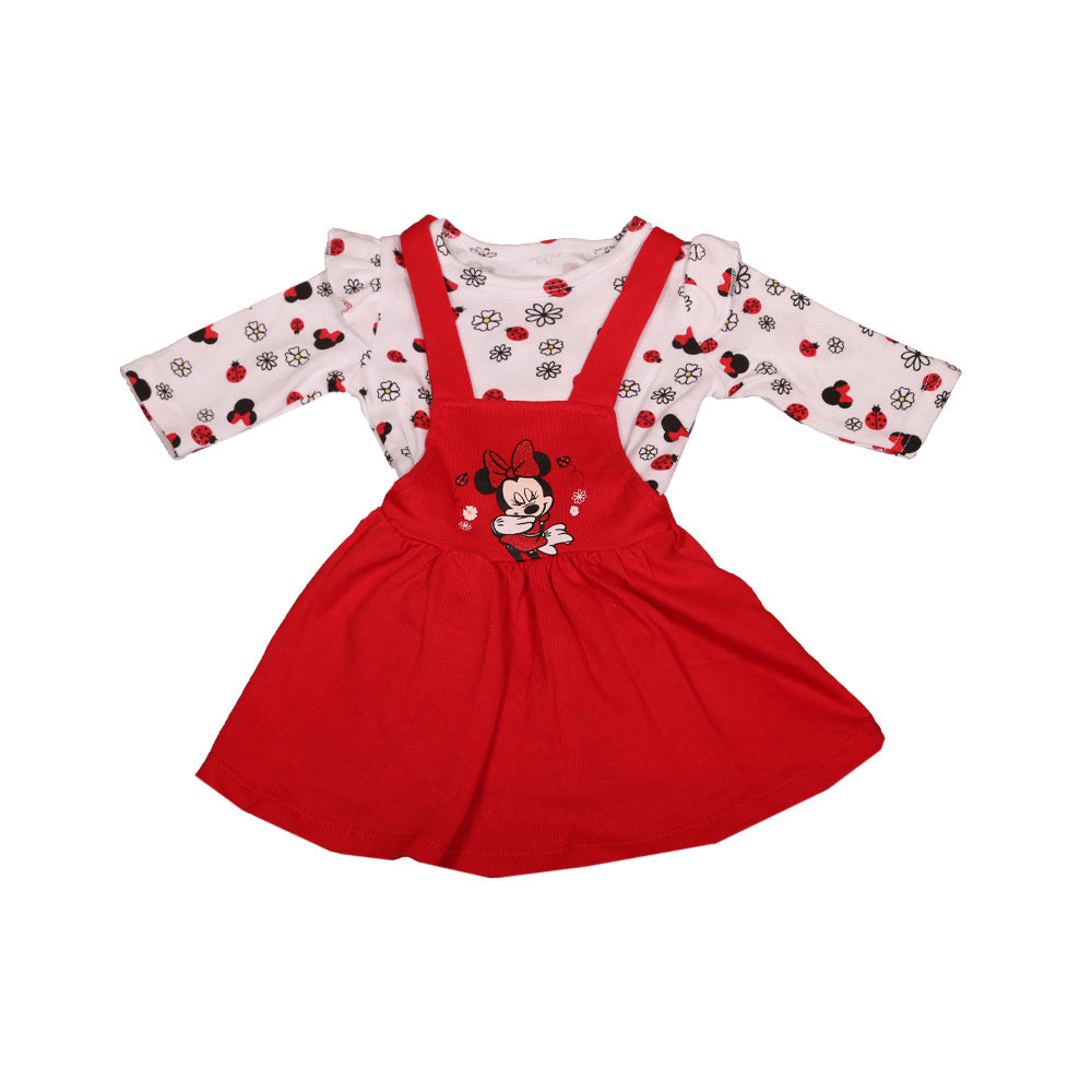 GIRLS L/S 2PC FROCK MW-22 0-3M CHI 60-61-64