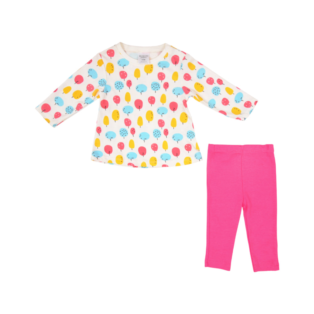 GIRLS L/S 2PC ROMPER MW-22 6-9M THAI 127-102