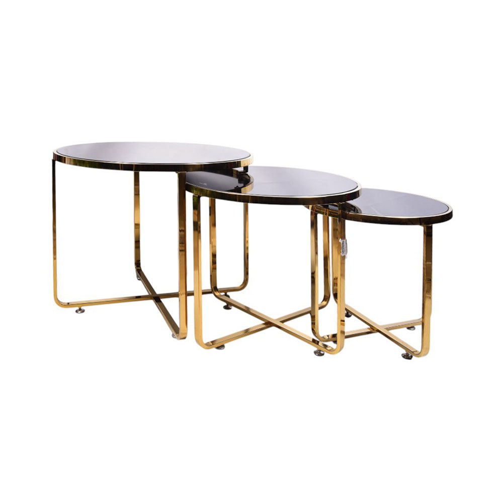 TABLE SET 3PC IR GOLDEN D328 A+B