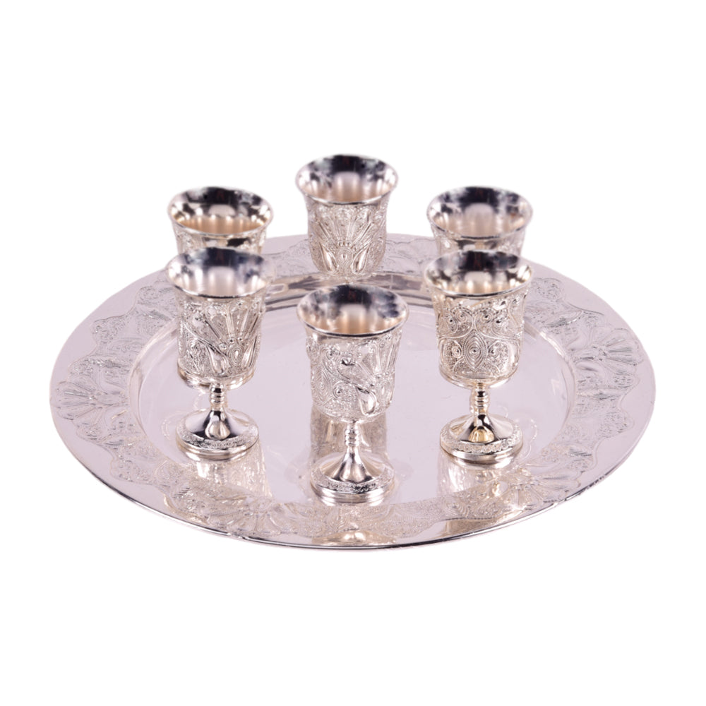 GLASS SET ORCHID TA1046