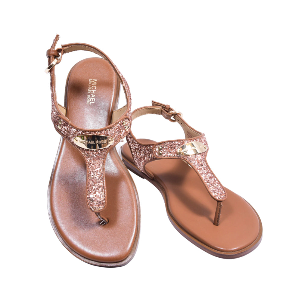 MK LADIES AUGUST FLAT 40S1MKFA3D ROSE GOLD 8.5 (IR)