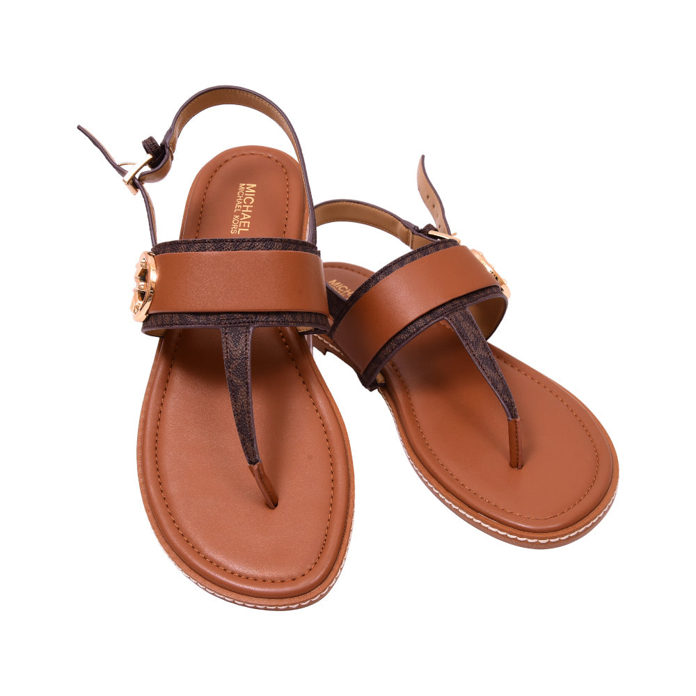 MK CARMEN THONG SANDAL 49S2CRFA1B BRN IR 10