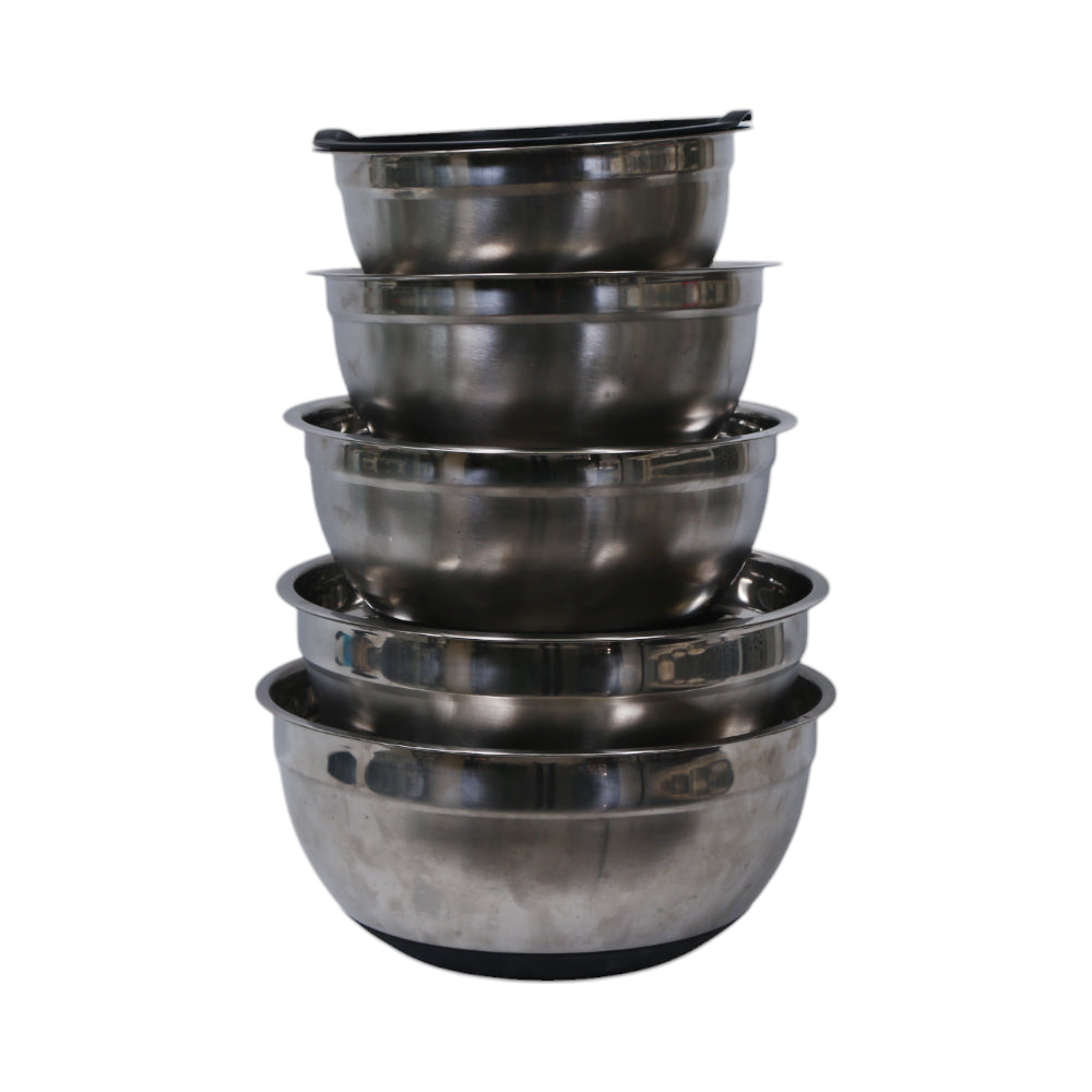 BOWL SET 5PC WITH SILICON COVER JUCHU 1209