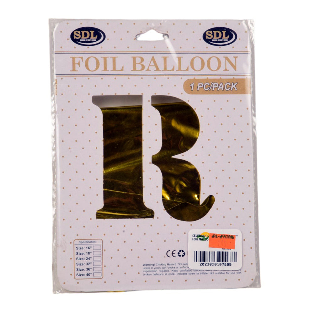 CELEBRATIONS ALPHABET FOIL BALLOON