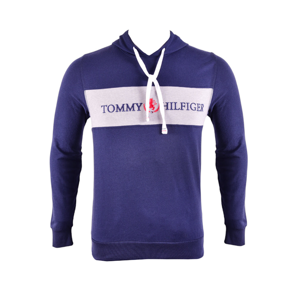 TH MEN L/S HOODIE 09T4156-410 NVY S (IR)