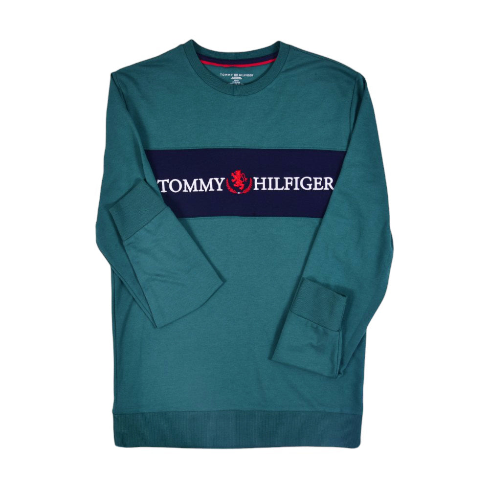 TH MEN L/S SWEAT/SHIRT 09T4062-301 GRN S (IR)