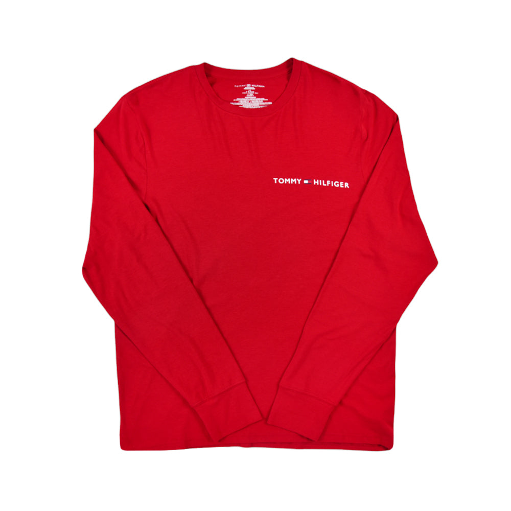 TH MEN L/S R-NECK/SHIRT 09T4121-636 NVY M (IR)