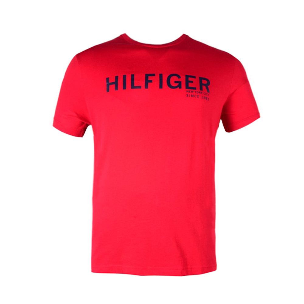 TH MEN S/S R-NECK/SHIRT 09T4163-608 RED L (IR)