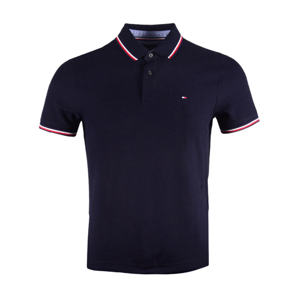 TH MEN S/S POLO SHIRT 78B2300-416 NVY L (IR)