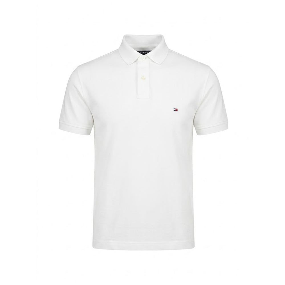 TH MEN S/S POLO SHIRT 78J6335-110 WHT M (IR)
