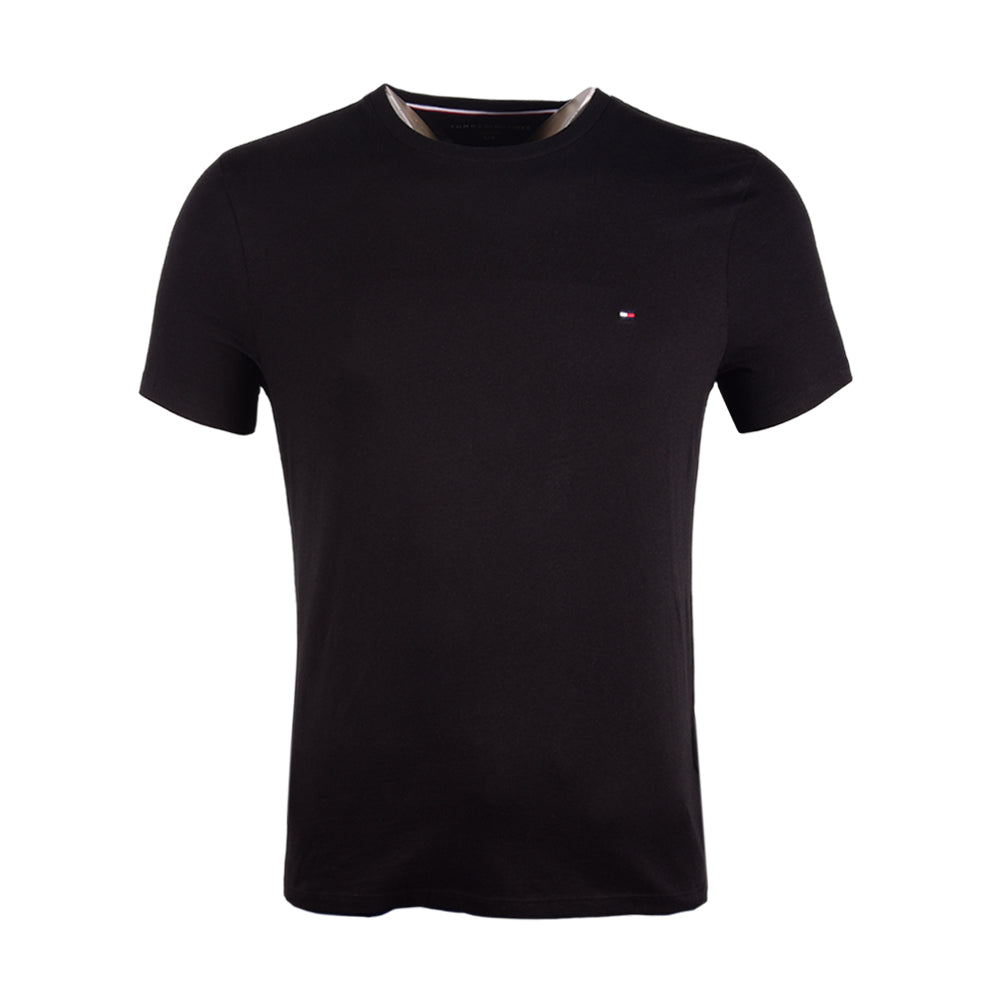 TH MEN S/S CREW NECK SHIRT 78498083 BLK S (IR)