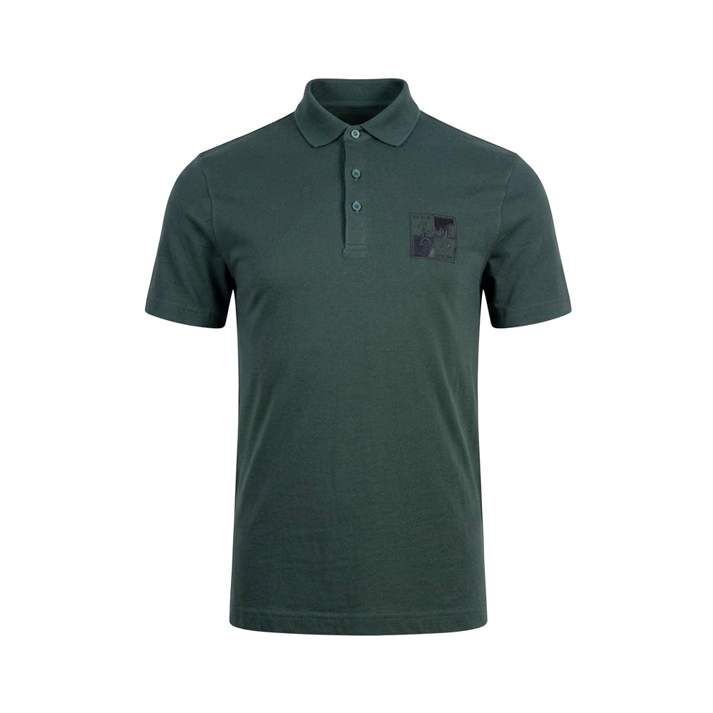 AIX MEN POLO SHIRT 7VZFFNZJBVZ AMY GRN S (IR)