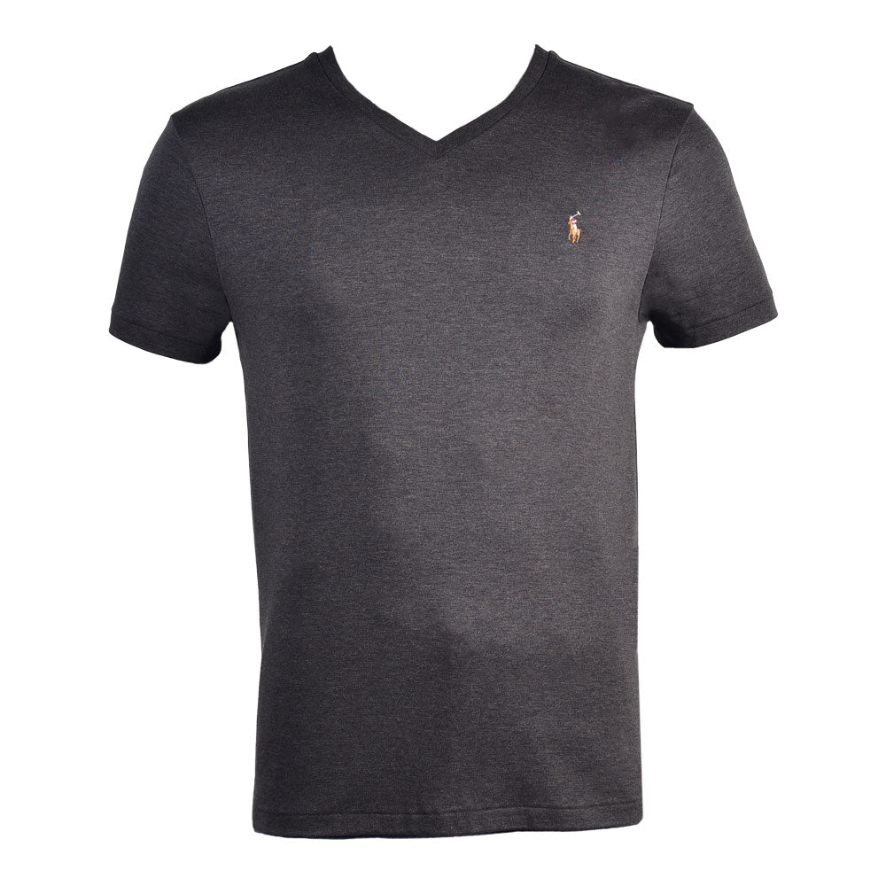 RL MEN S/S V.NECK SHIRT 052015 GRY L (IR)