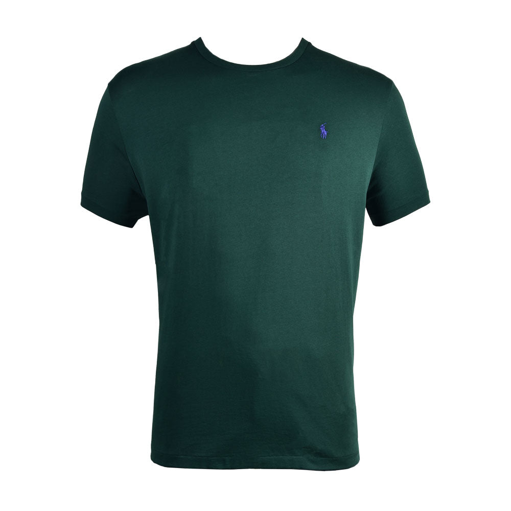 RL MEN S/S R.NECK SHIRT 667098 GRN S (IR)