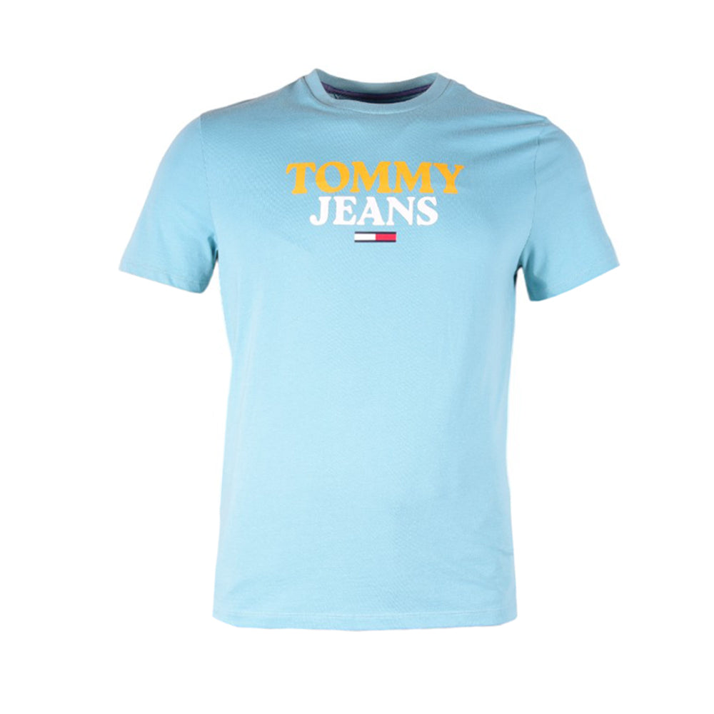 TH MEN S/S R/NECK T.SHIRT 78J8173-441 SEA/GRN M (IR)