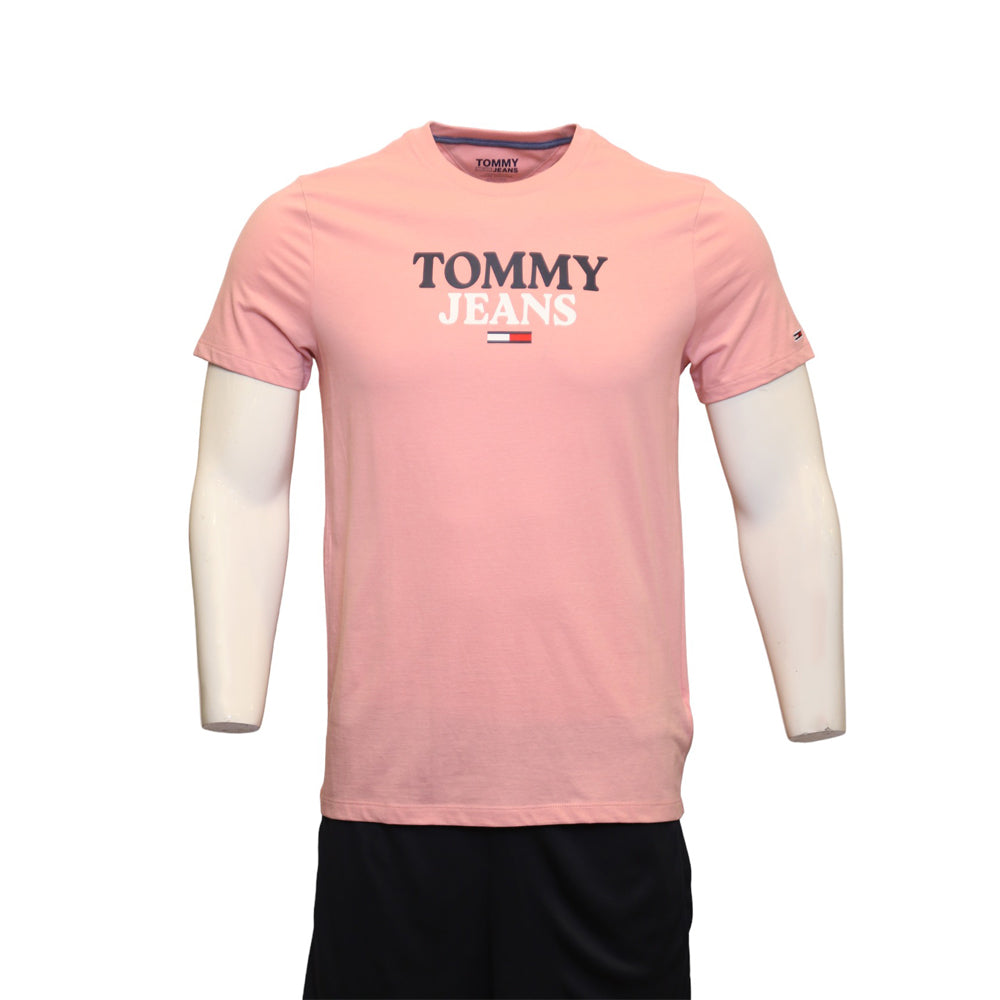 TOMMY HILFIGER MEN S/S R/NECK T.SHIRT 78J8173-690 PINK