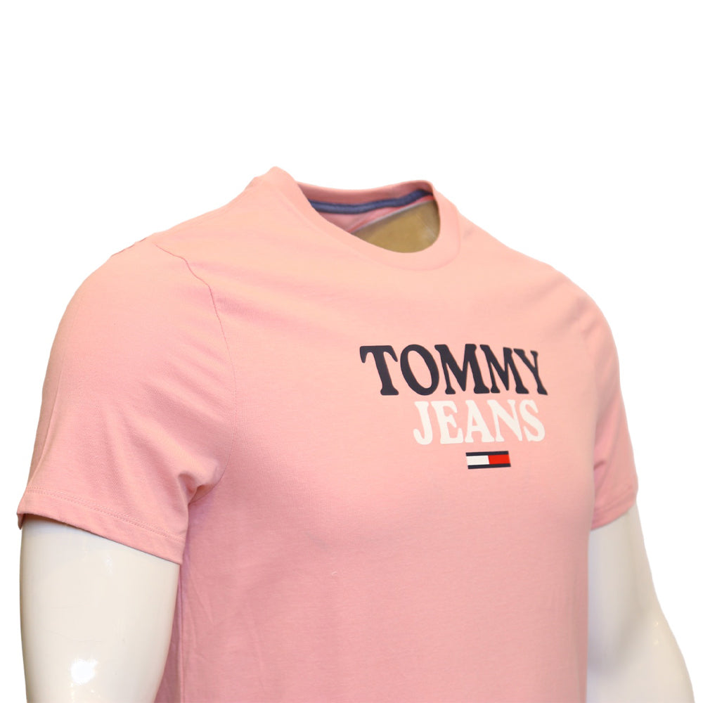 TOMMY HILFIGER MEN S/S R/NECK T.SHIRT 78J8173-690 PINK