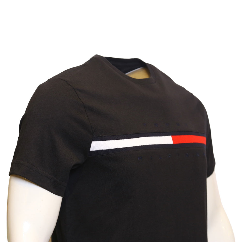 TH MEN S/S R/NECK T SHIRT 7849807-065 BLK S (IR)