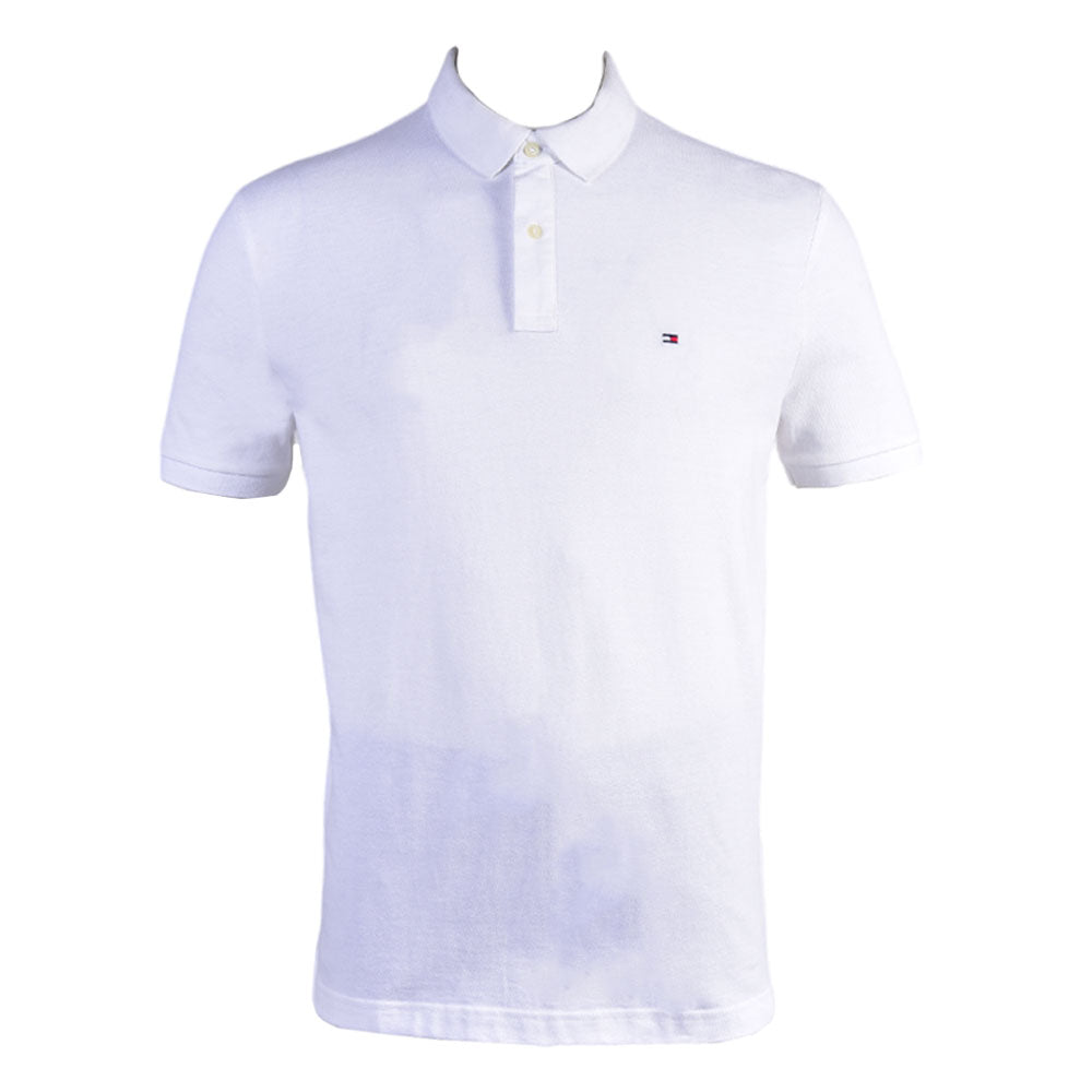 TH MEN S/S POLO SHIRT 7803120-100 WHT L (IR)