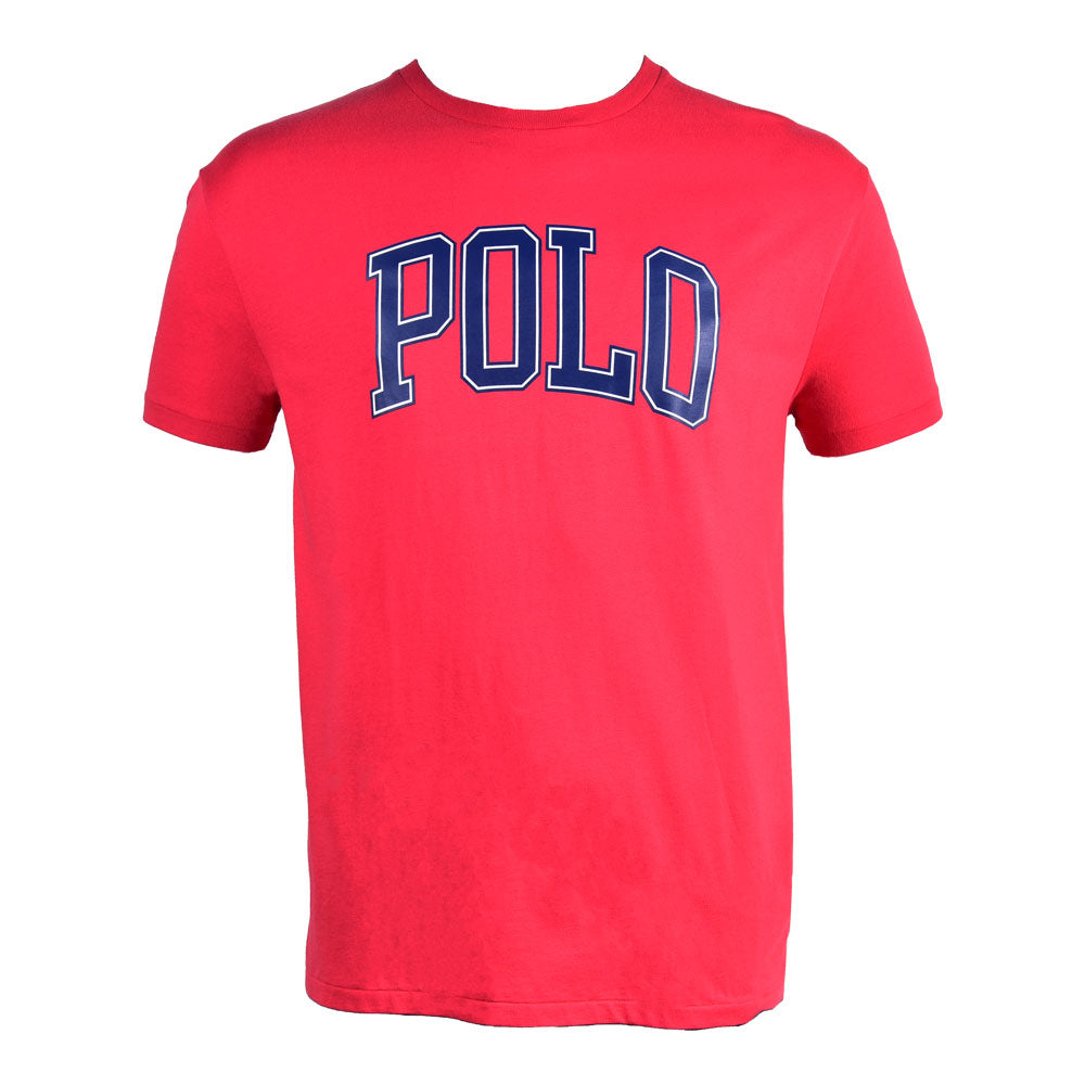 RL MEN S/S R.NECK SHIRT 037008 RED L (IR)