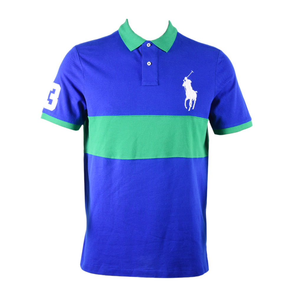 RL MEN S/S BIG PONY 1151002 BLU/MULTI L (IR)