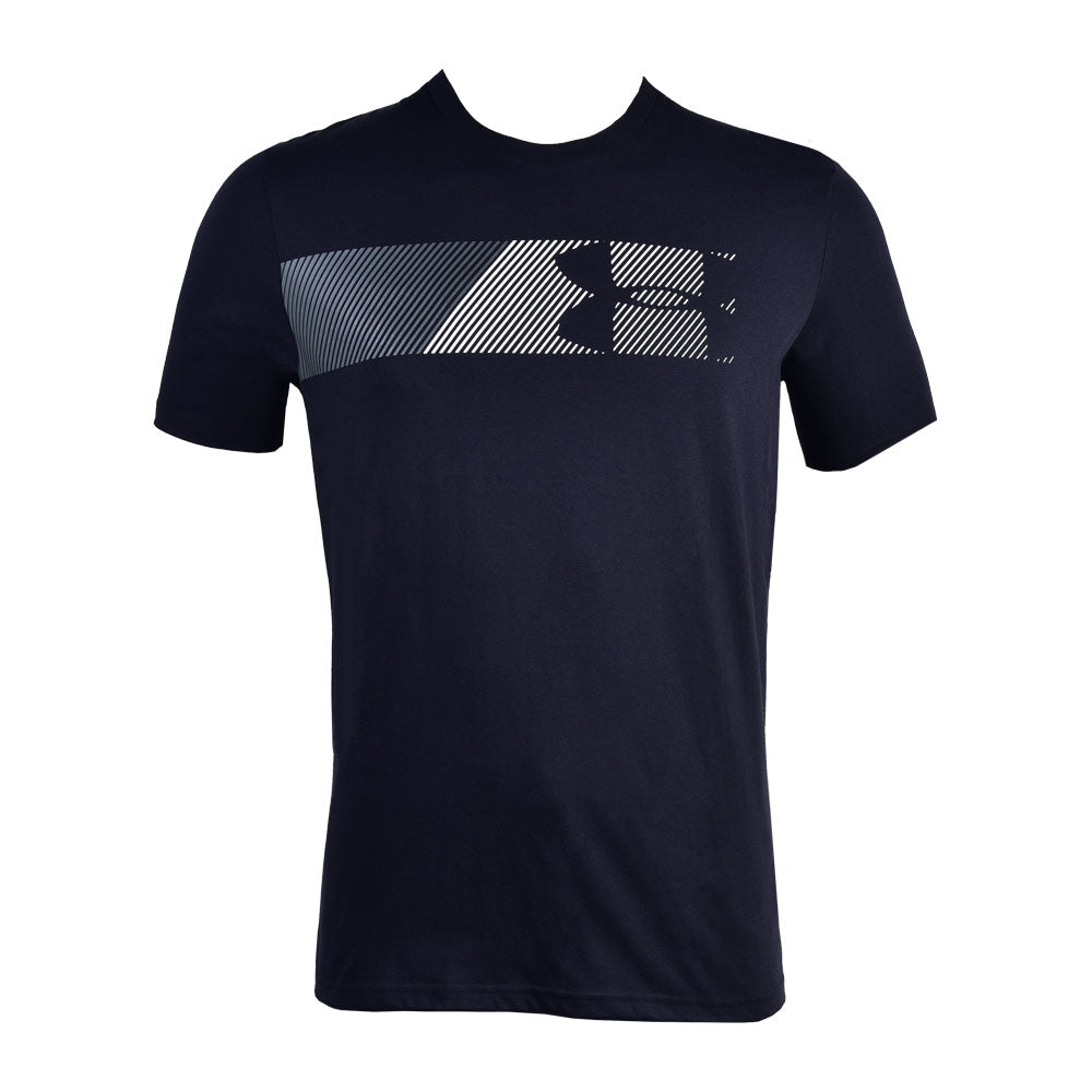 UA MEN S/S R.NECK SHIRT 1329584001 BLK L (IR)