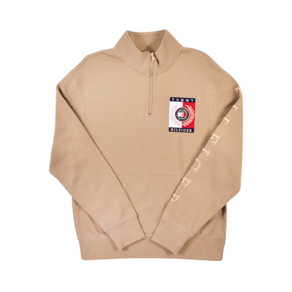 TH MEN L/S HALF ZIPPER 78J8232200 GRN L (IR)