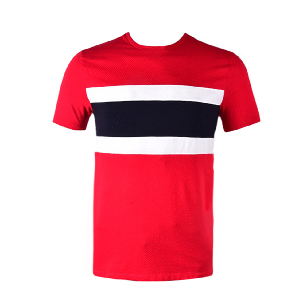 TH MEN S/S R.NECK SHIRT 78J8159-600 RED L (IR)