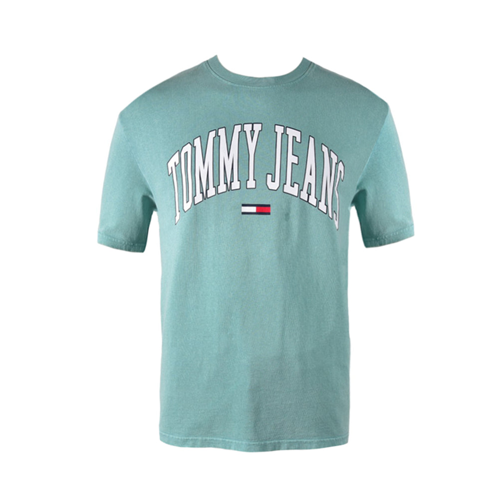 TH MEN S/S R.NECK SHIRT XJ00860400S GRN L (IR)