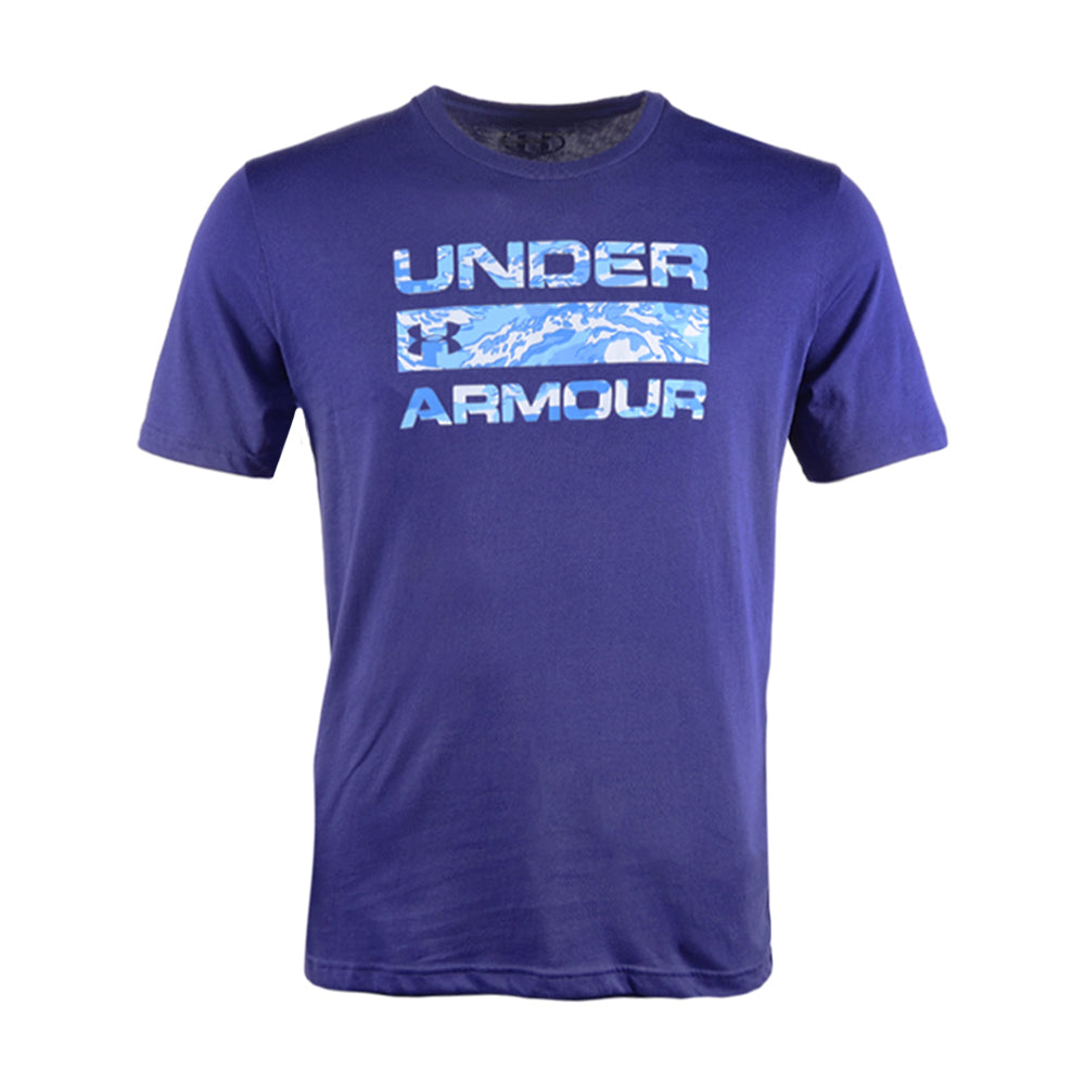 UA MEN S/S R NECK T SHIRT 1361903-468 PRPL L (IR)