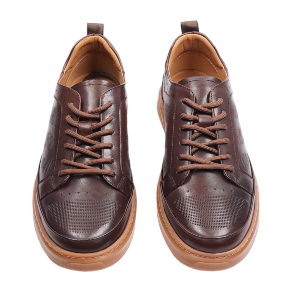 EXCELLENT MEN SHOES B16-2 DK-COFE IR 43