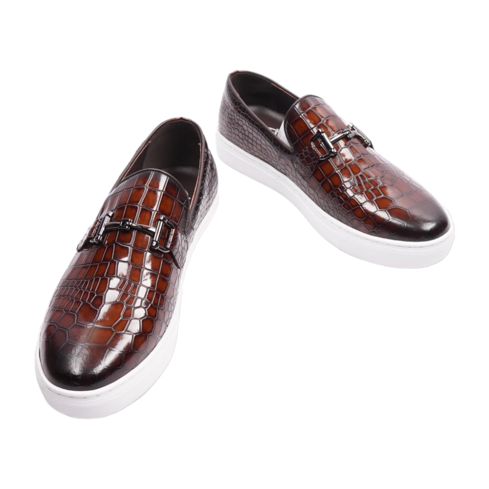 EXCELLENT MEN SHOES 1701-82 BRN IR 41