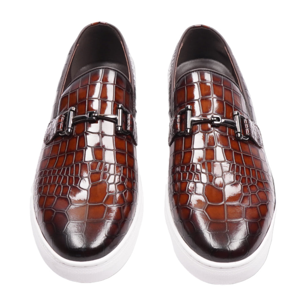 EXCELLENT MEN SHOES 1701-82 BRN IR 43