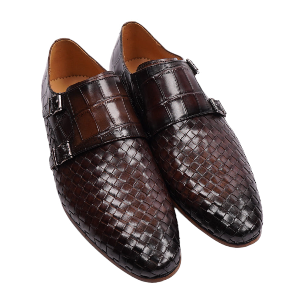 EXCELLENT MEN SHOES A86-15 DK-BRN IR 41