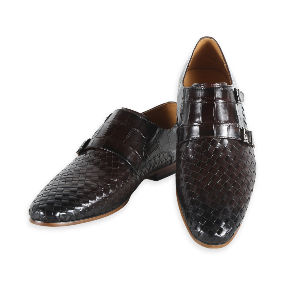 EXCELLENT MEN SHOES A86-15 DK-BRN IR 43