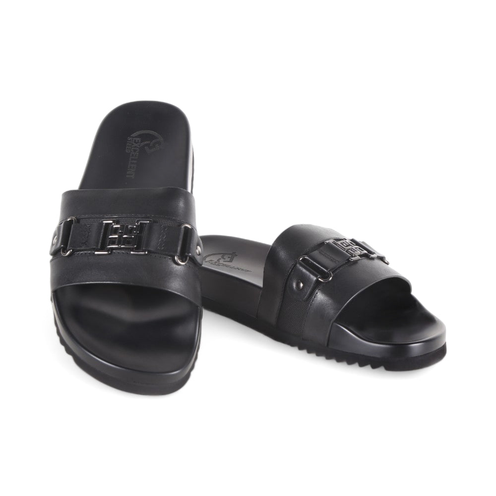 EXCELLENT MEN SLIDER 0218-9 BLK IR 43
