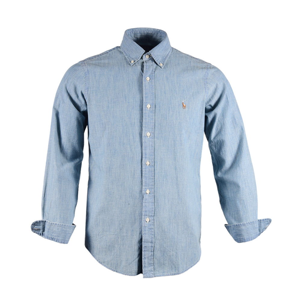 RL MEN D/SHIRT 536001 GRY L (IR)