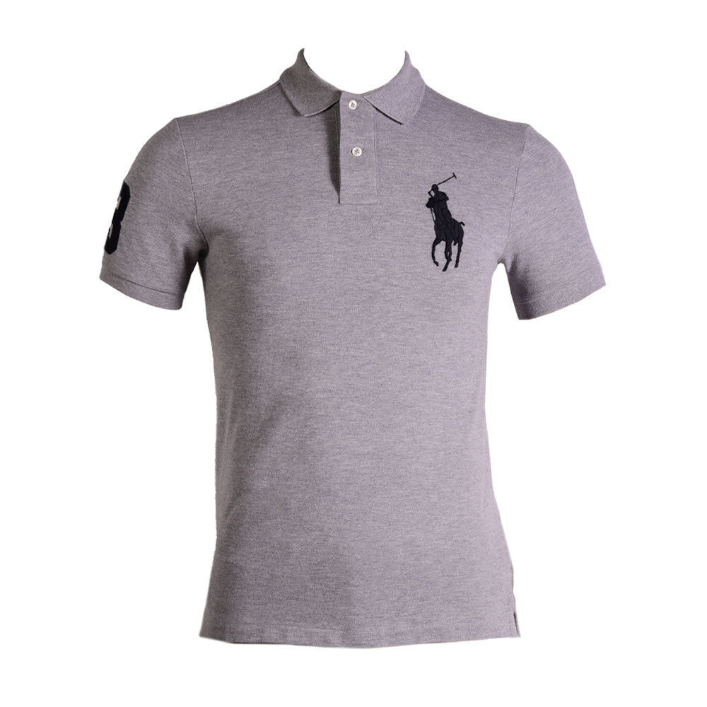 RL MEN S/S POLO SHIRT 969002 GRY L (IR)