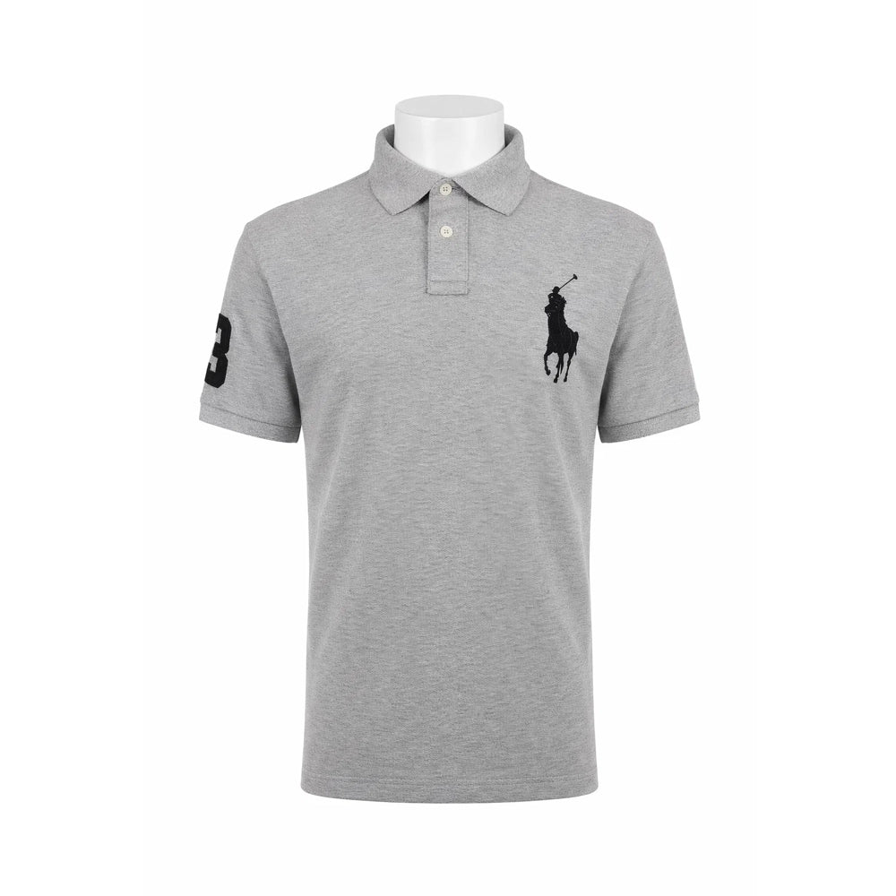 RL MEN S/S POLO SHIRT 969002 GRY XL (IR)