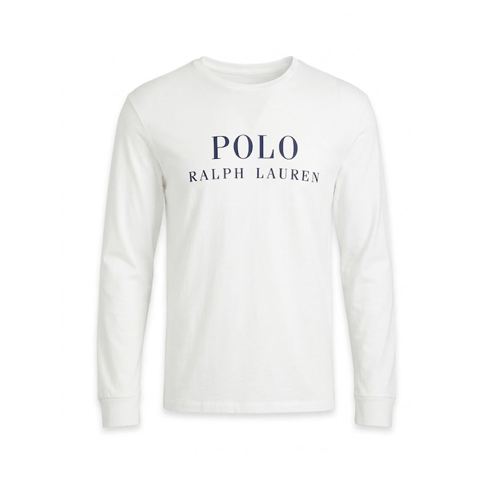 RL MEN L/S R.NECK SHIRT PL9 WHT XL (IR.W)
