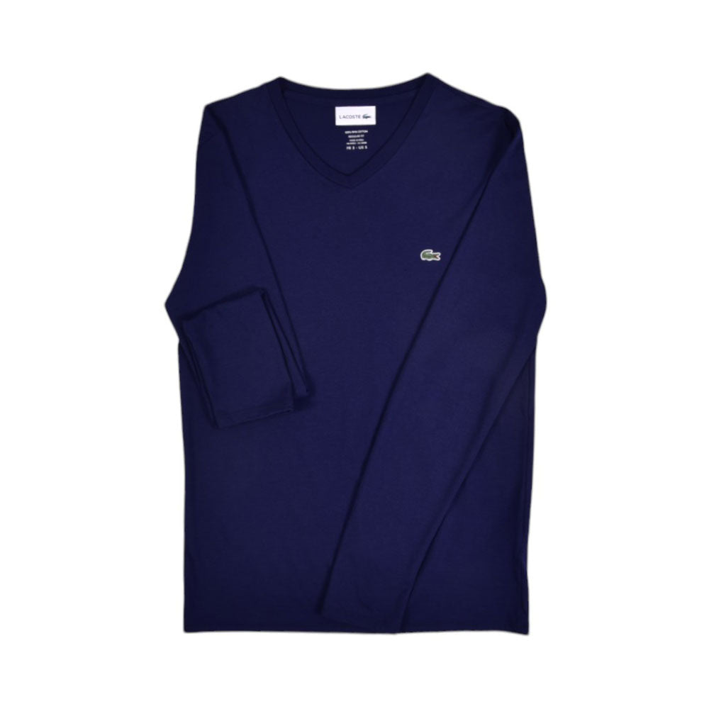 LAC MEN L/S R.NECK SHIRT TH 6711-166 NVY S (IR W)