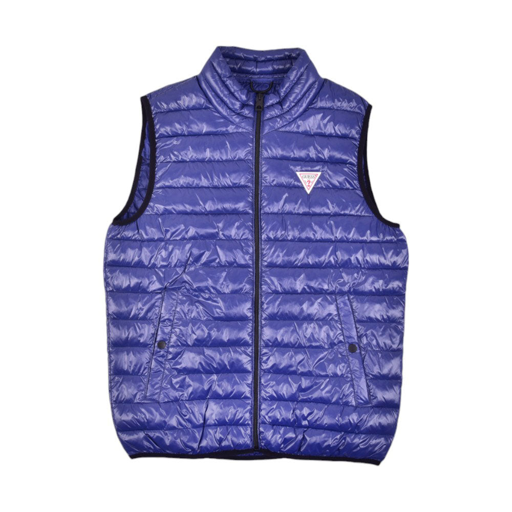 GUESS MEN S/L PUFFER JACKET 112AN070 NVY L (IR.W)