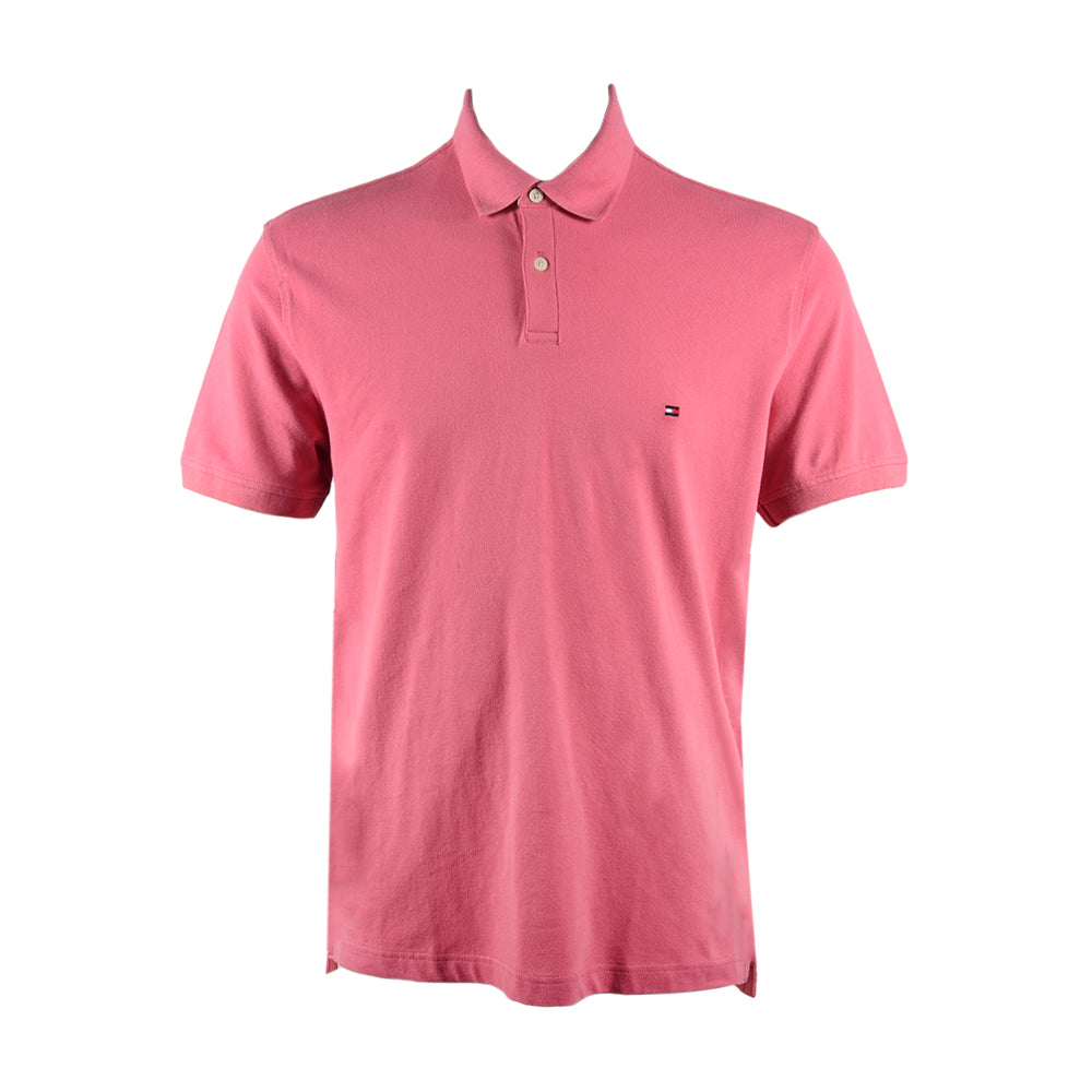 TH MEN S/S POLO SHIRT 78J6335-630 PINK L (IR.S)