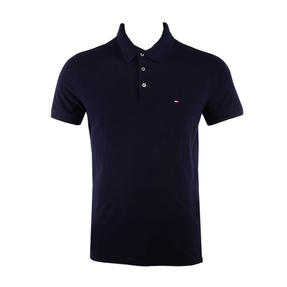 TH MEN S/S POLO SHIRT 78J0043-416 N.BLU M (IR.S)