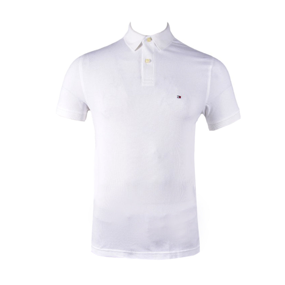 TH MEN S/S POLO SHIRT 78J6335-7063-100 WHT M (IR.S)