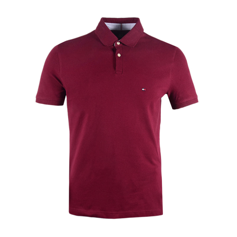 TH MEN S/S POLO SHIRT 78J6335-604 MRN L (IR.S)