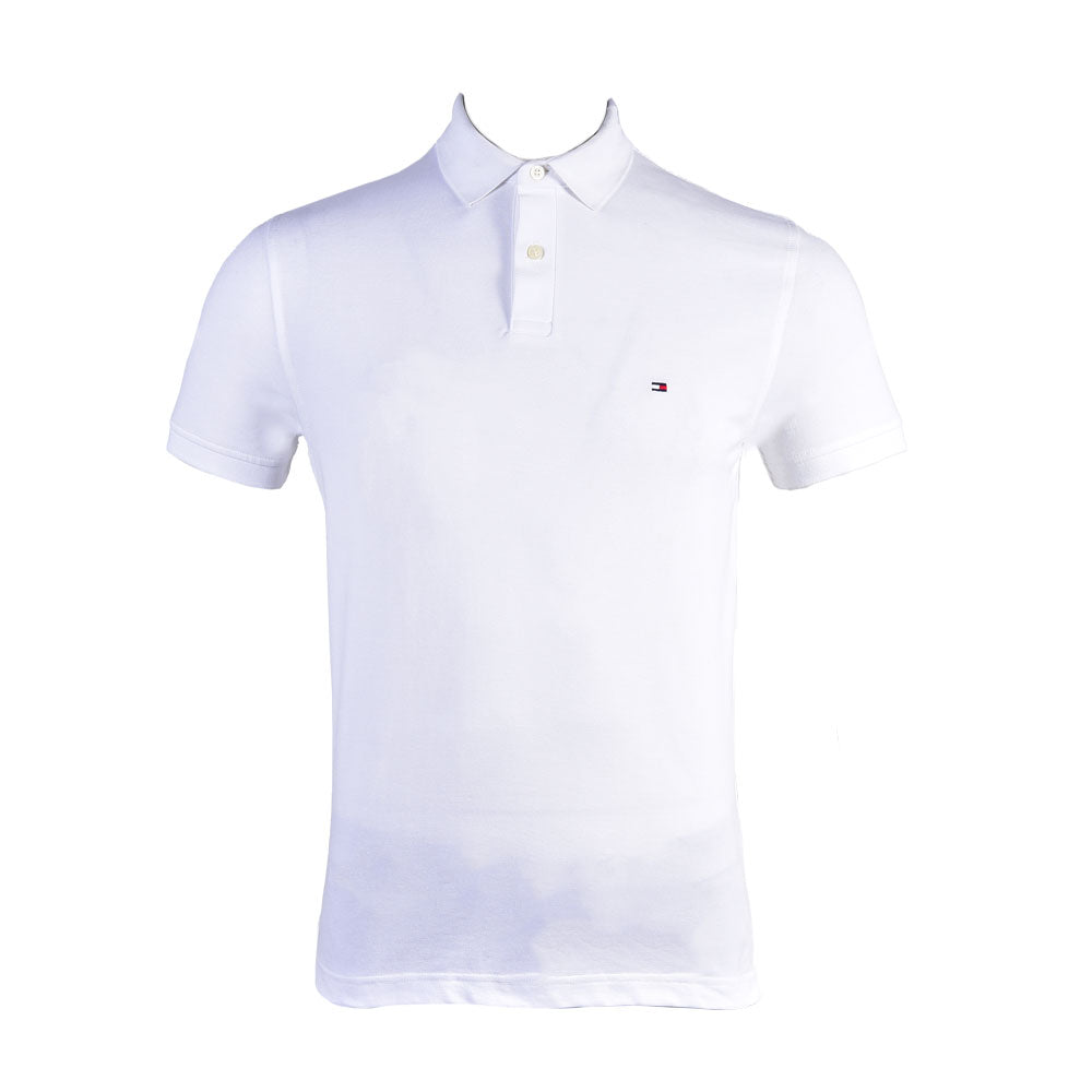 TH MEN S/S POLO SHIRT 78J7063-100 WHT L (IR.S)